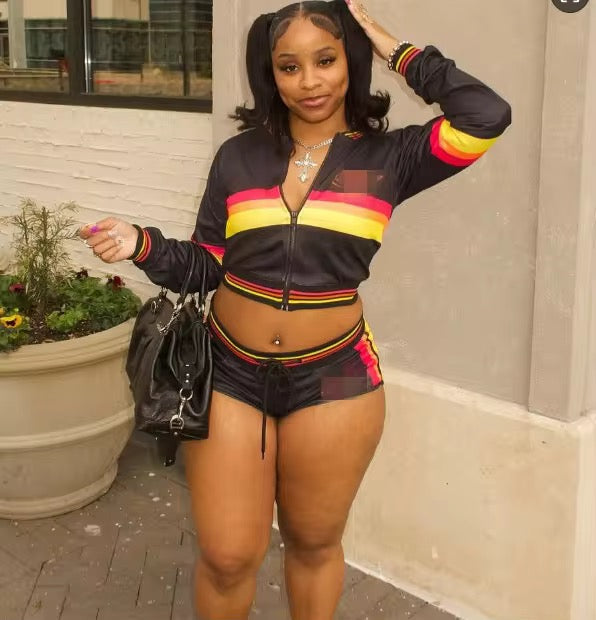 Solid me stripe set