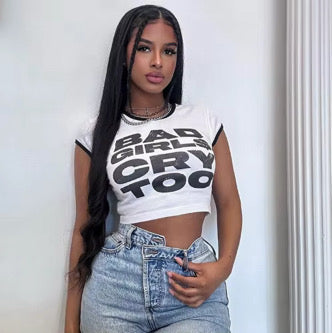 Bad girl$ cry too graphic crop