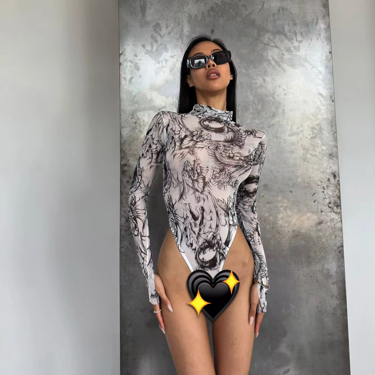 Mesh leotards