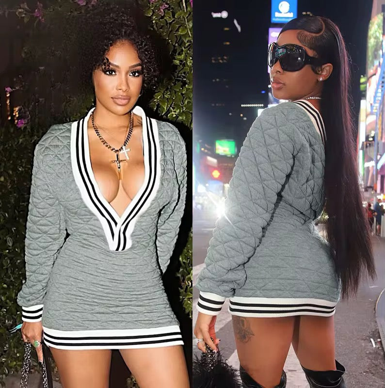 Thick sweater dress