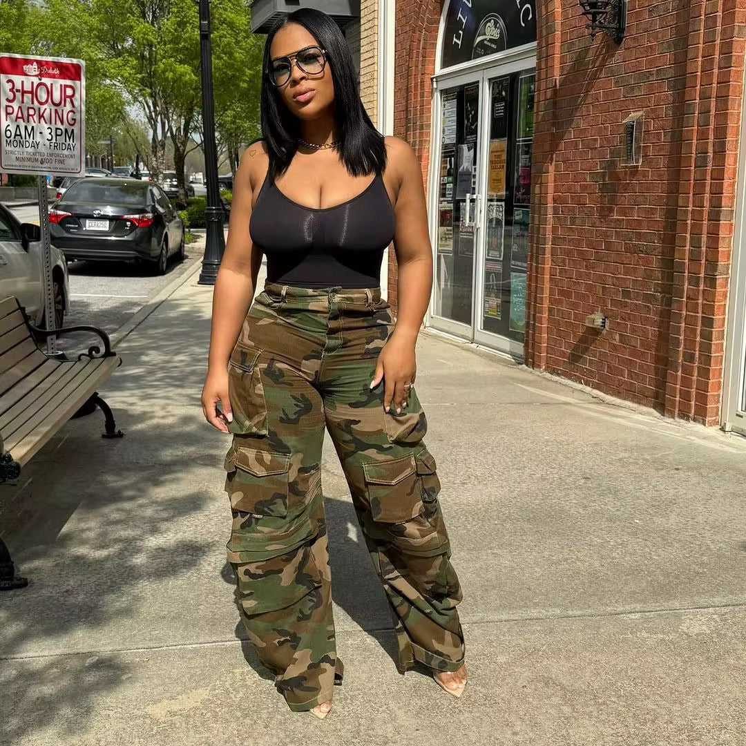 Camo cargo pants