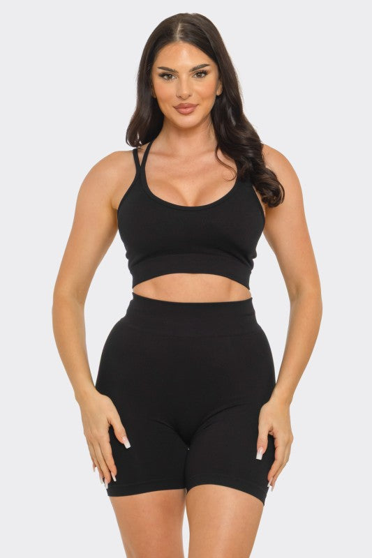 Seamless bra pad spaghetti straps set