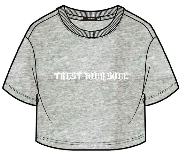 Trust your soul crop top