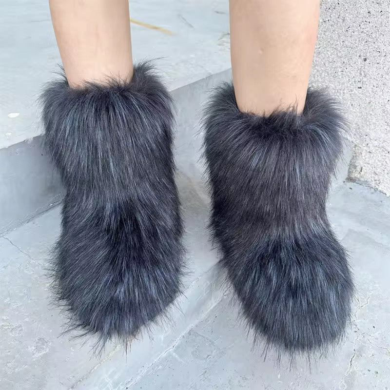 Fur boots