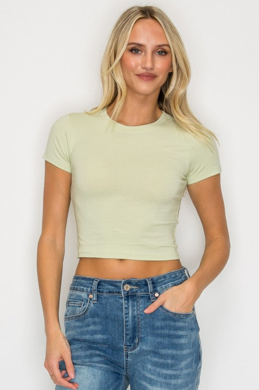 Crop top baby tee t shirt