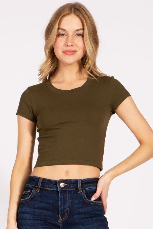 Crop top baby tee t shirt