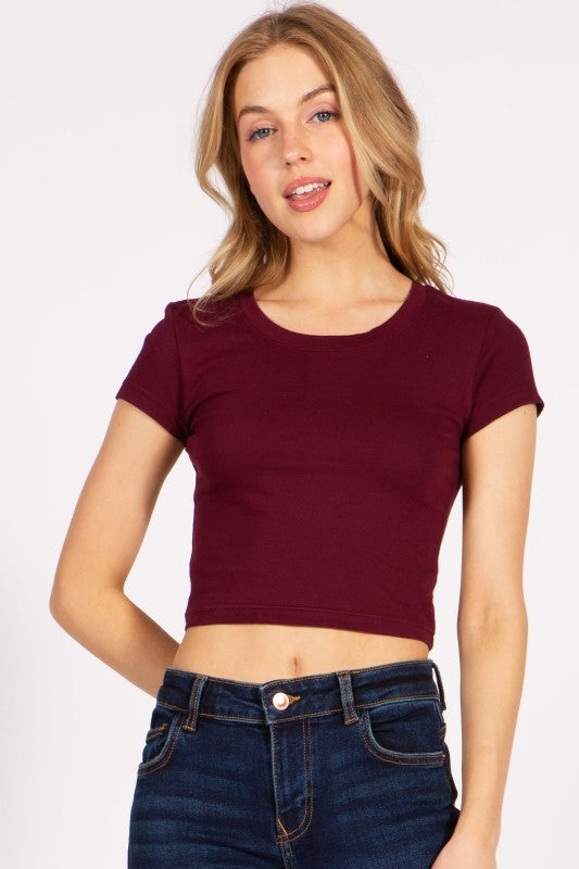 Crop top baby tee t shirt