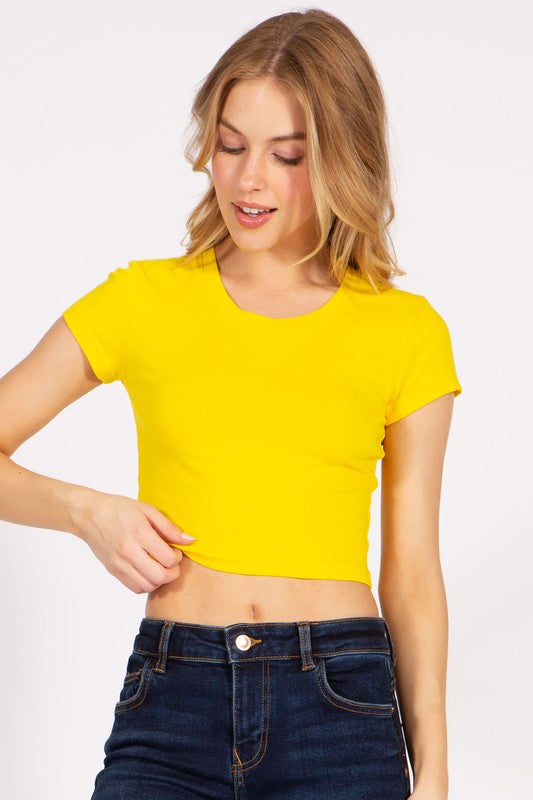 Crop top baby tee t shirt