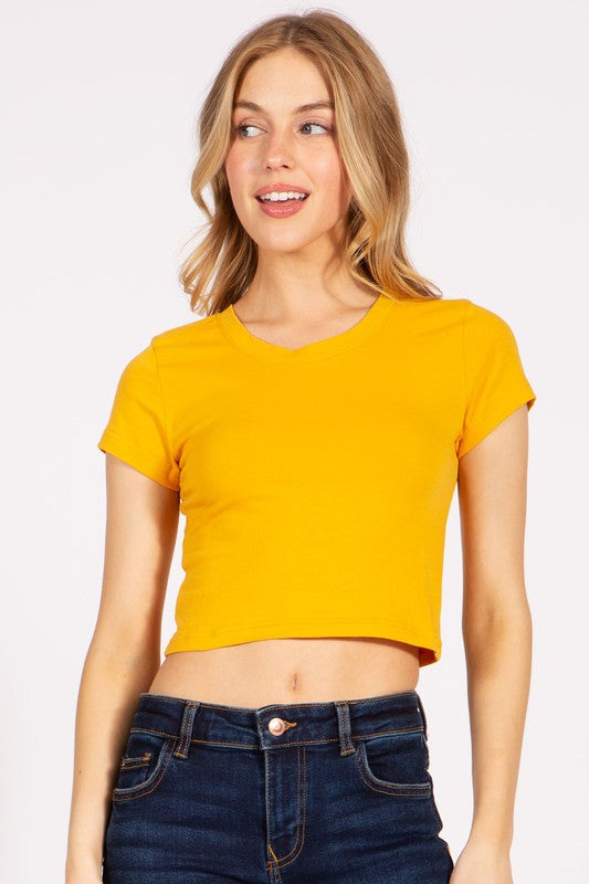 Crop top baby tee t shirt