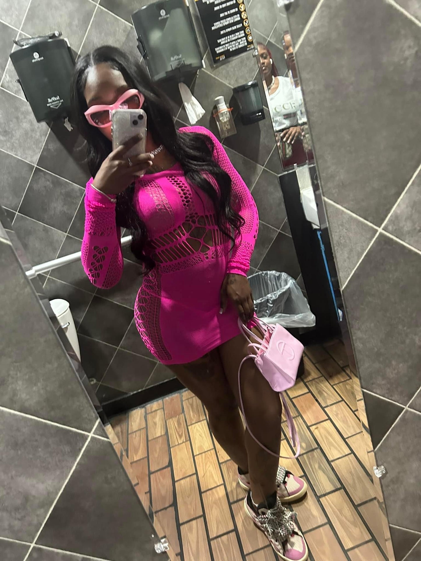See through dress poster girl