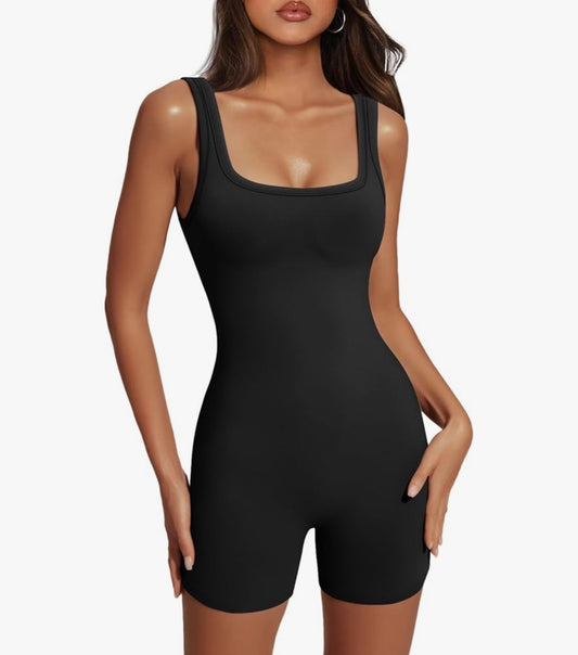 1 pc black ribbed shorts